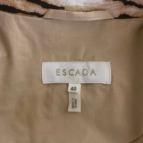 Escada beige blazer size 10 - Picture 6 of 6